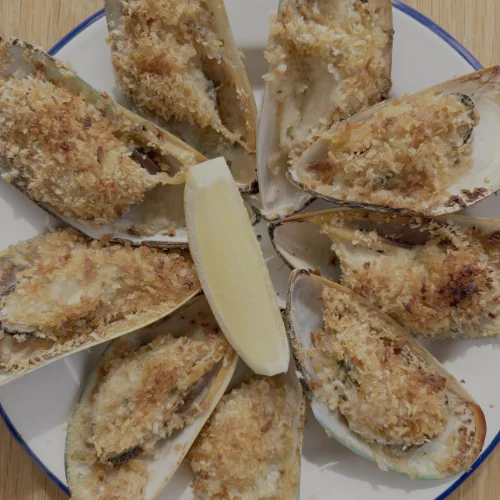 Oven Baked Mussels